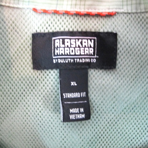 Alaskan Hardgear by Duluth Trading Shirt Men's‎ L Standard Fit Green Plaid - Picture 4 of 8